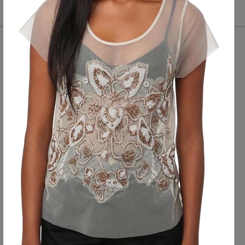 Kimchii Blue Embellished Top